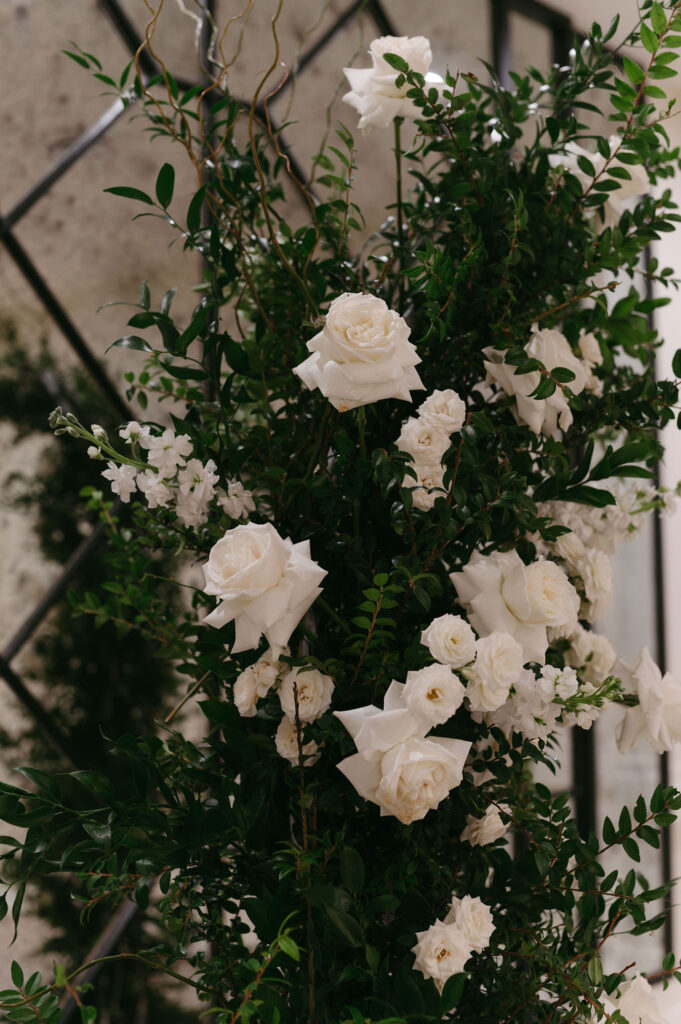 Carlisle Room Dallas wedding ceremony inside the historic Art Deco ballroom